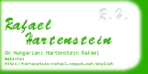rafael hartenstein business card